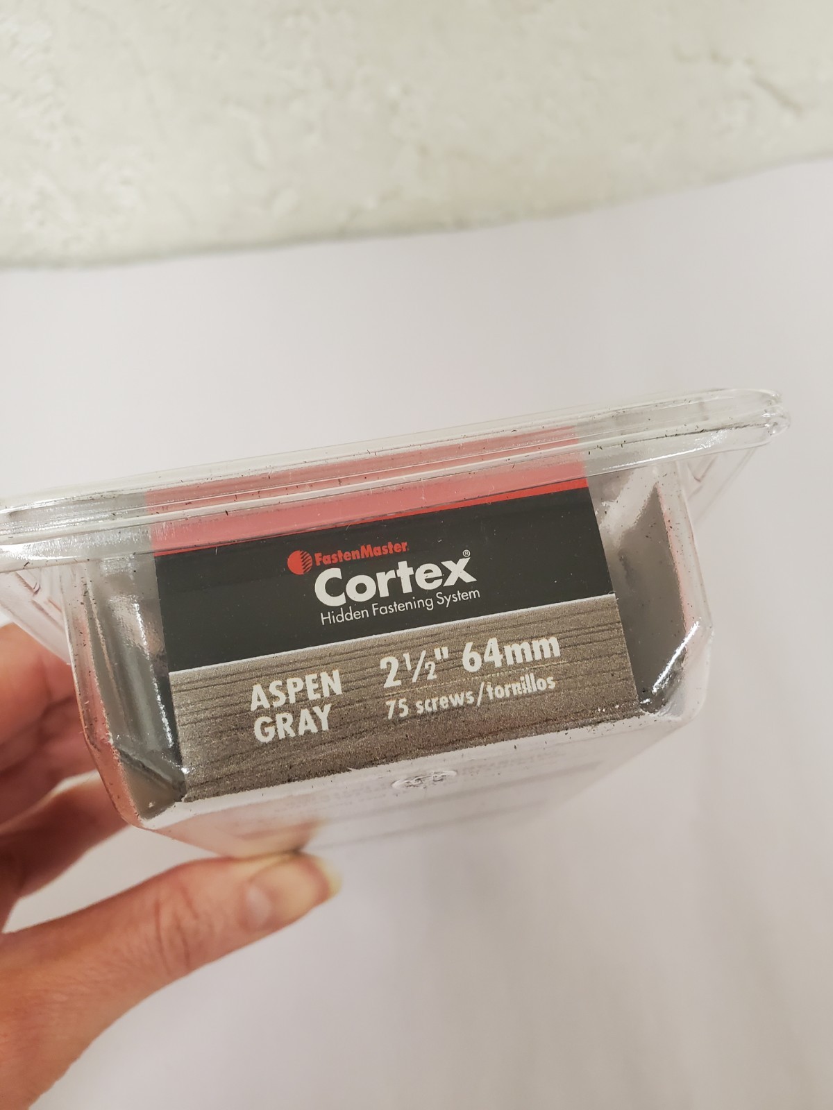 FastenMaster Cortex 2-1/2" Fiberon Decking Hidden Fastening 75 Screws Aspen Gray gallery