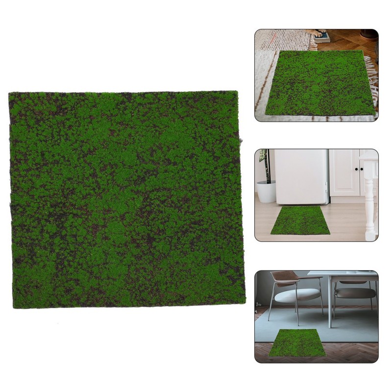 Realistic Artificial Moss Mat Green for Garden Decorative Props and Artwork gallery