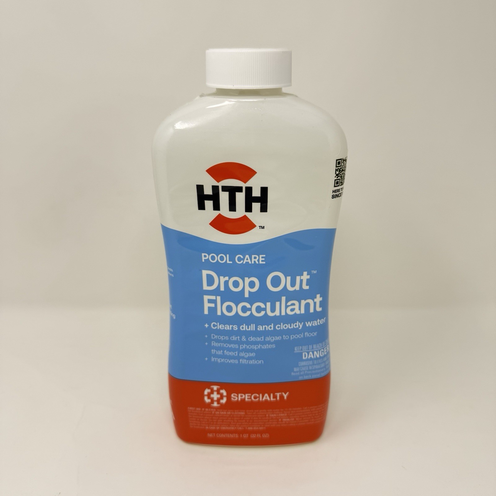 HTH 67080 Swimming Pool Care Drop Ou Flocculant - Clears Cloudy Water Fast 32 Fl gallery