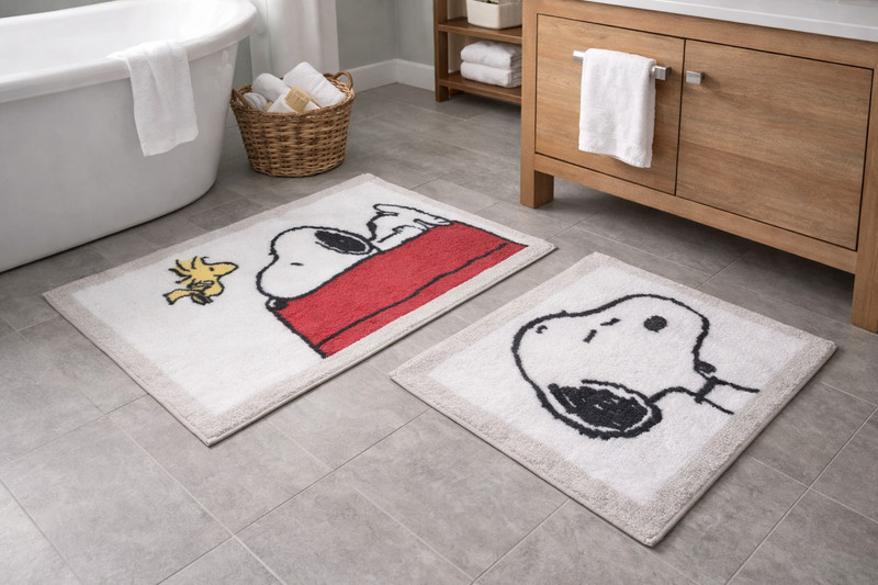 The Big One Snoopy Peanuts Bath Rug Set 2pc 20x32 17x24 Bathroom Mats gallery