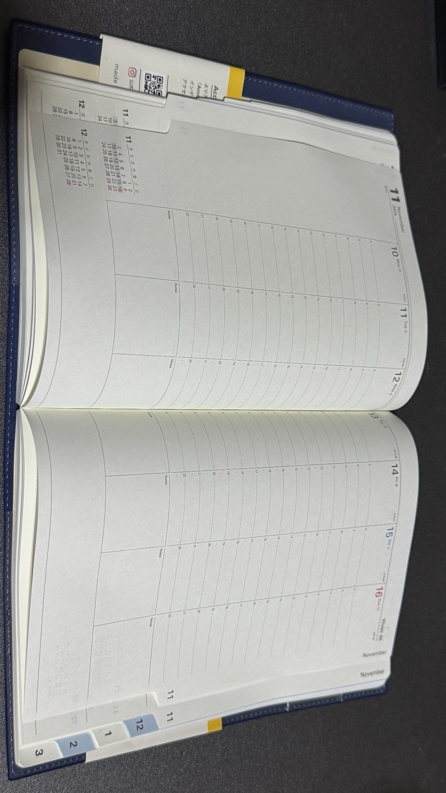 NOLTY Planner 2025 April Start A5 Weekly Memo Ecrit 2 Navy 9687 gallery
