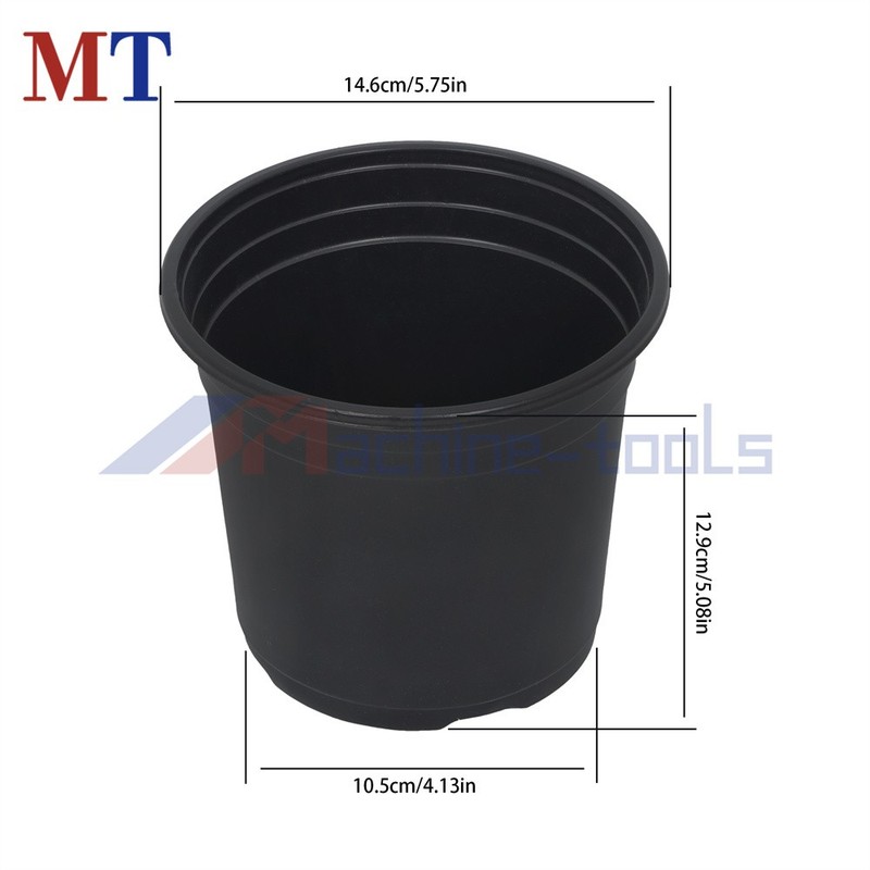 100 Pack 6 Inch Nursery Pots Plastic Plant Pots with Drainage Holes Flower Pots gallery