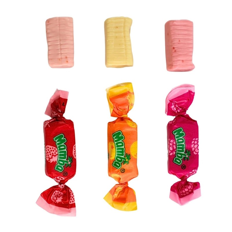 Mamba Fruit Chews Assorted, 5 Fruit Flavors Mix, Bulk Chewy Candy (4 Pounds) gallery