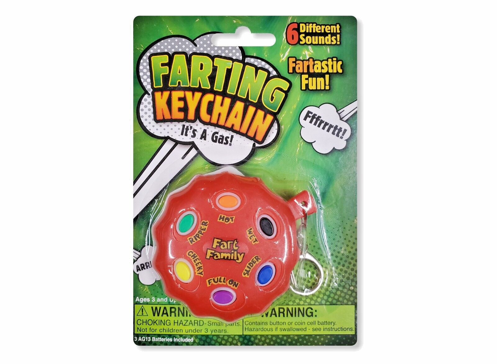 Fart Sound Keychain Prank Gag Joke Funny Farting Keychain Machine 2.5" gallery