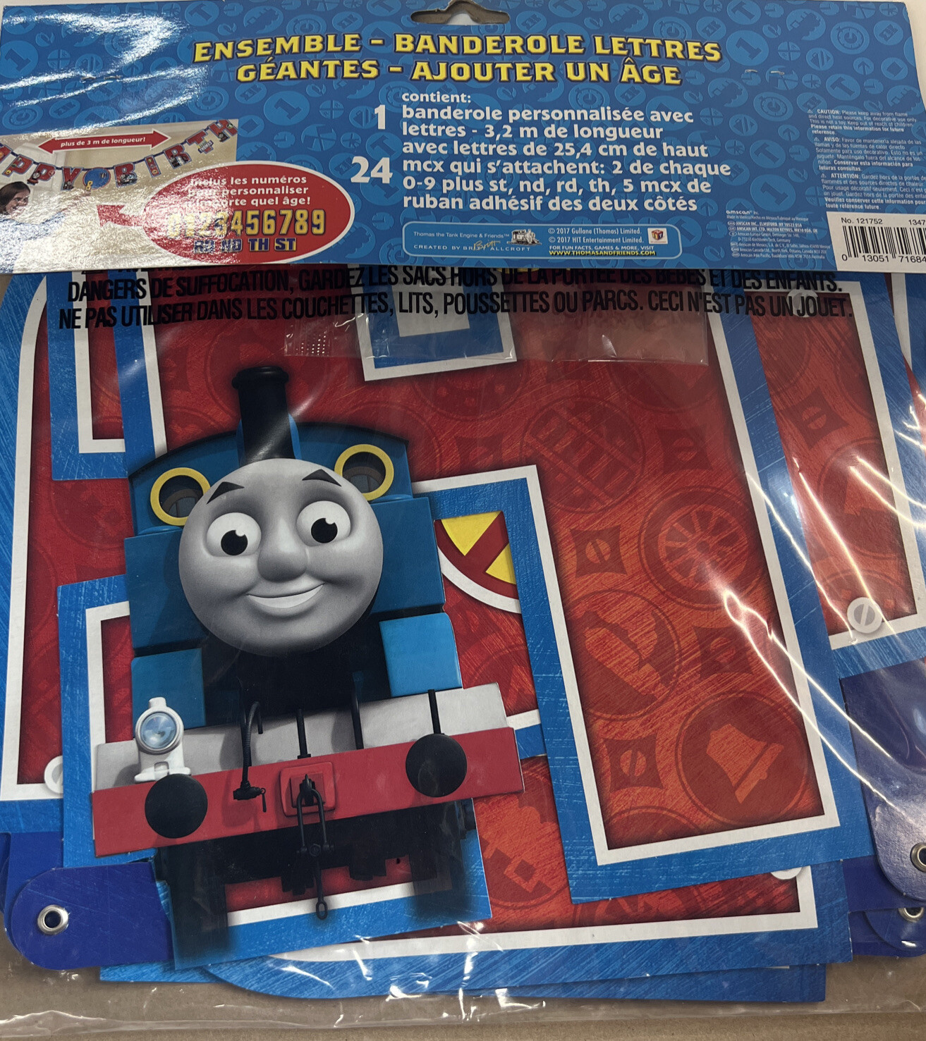Thomas All Aboard Letter Banner Jumbo Add Age gallery