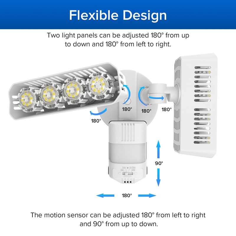 SANSI 36W 3600LM LED Motion Sensor Security Light Dusk to Dawn Floodlight gallery