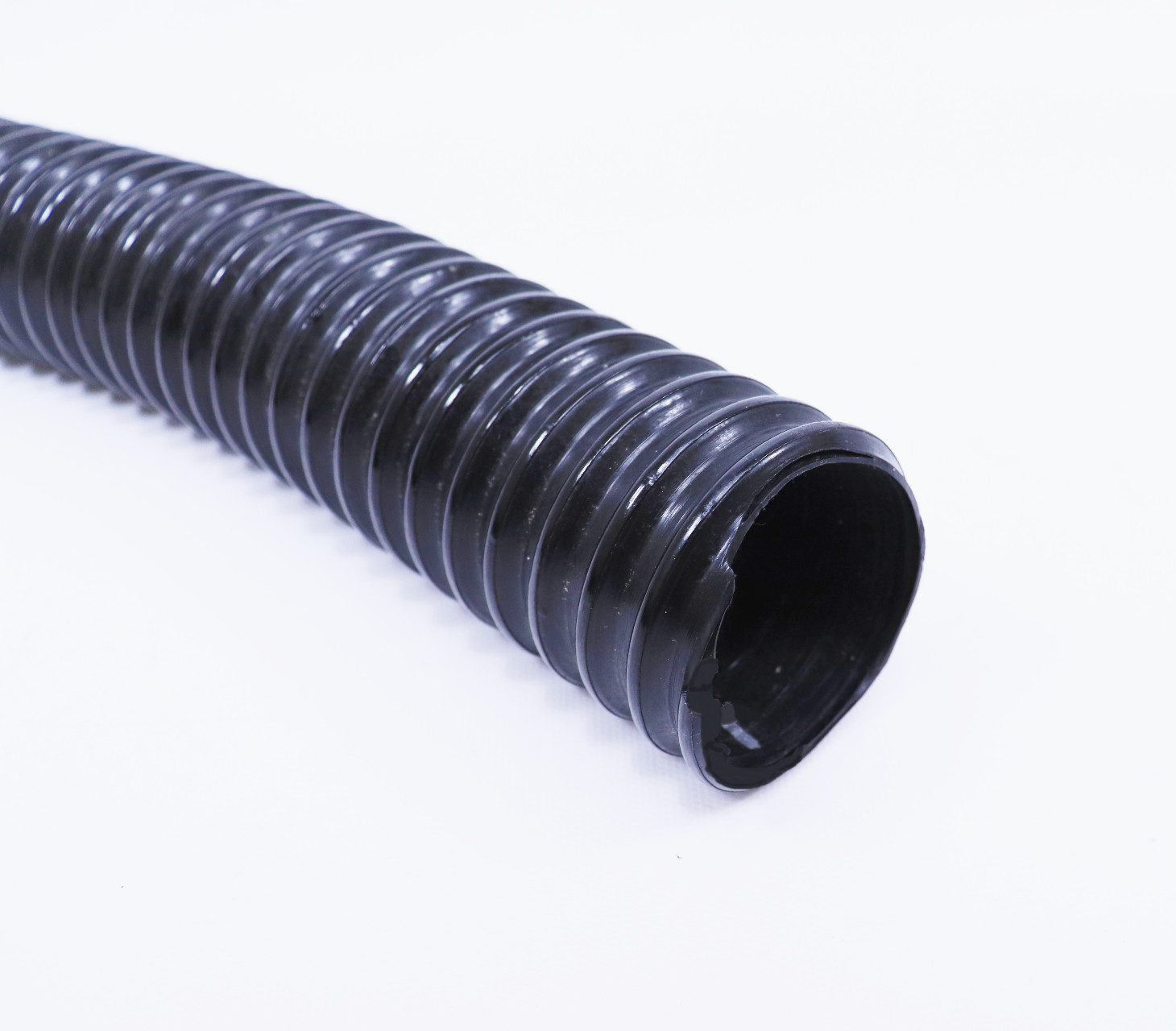 Universal 2" ID US Kink Free Spiral Corrugated PVC Pond Hose Tubing - 5 ft. long gallery