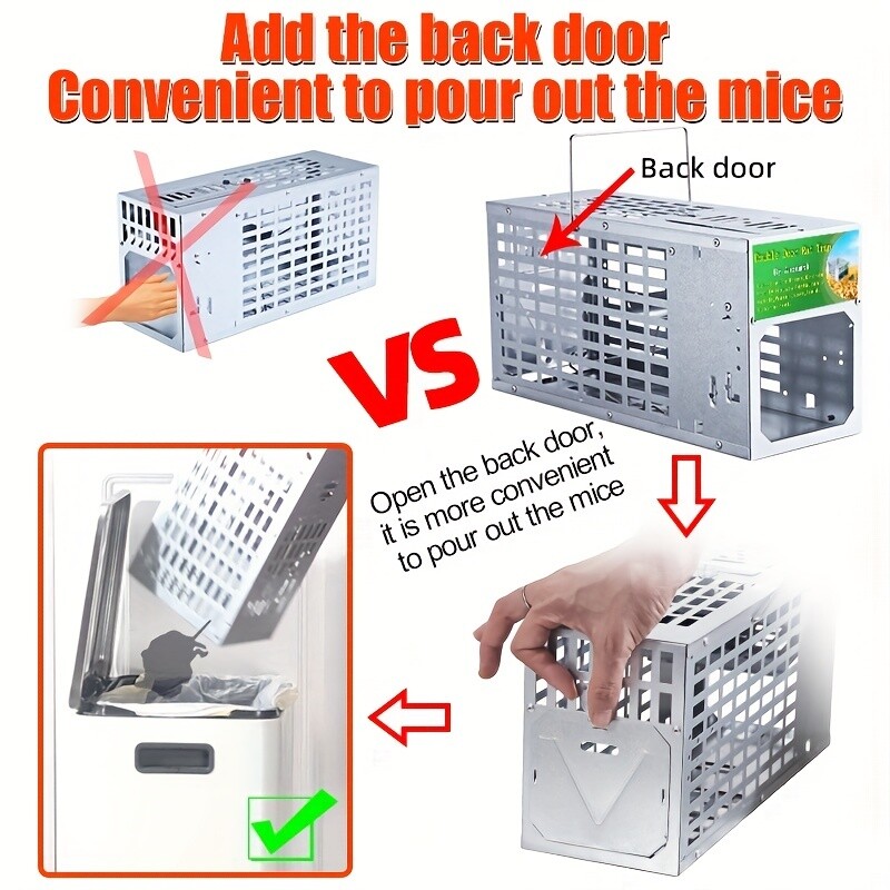 Humane Mouse Trap Cage - Home Kitchen, Garage & Warehouse Rodent Capture gallery