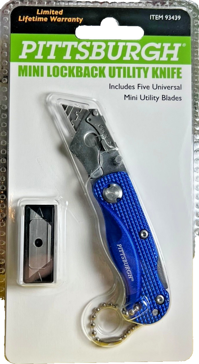 PITTSBURG MINI POCKET RAZOR UTILITY KNIFE "Best pocketool ever!! Color Varies " gallery