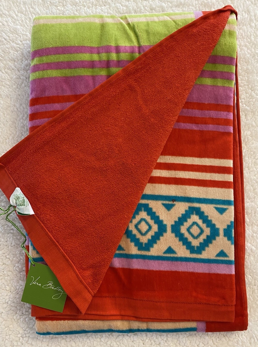 VERA BRADLEY - SERAPE PARADISE- BEACH TOWEL NWT! gallery