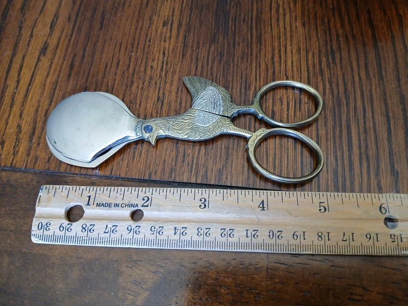 Dreizack Solingen Germany Egg Scissors Chicken Shaped Gold and Silver Tone gallery