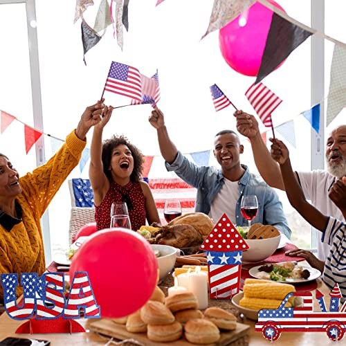 12 Pcs Independence Day Table Decor 4th of July Table Centerpieces American gallery