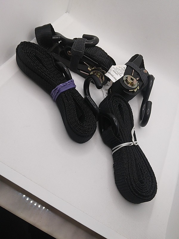 Cargo Lashing Strap Set with S-Hooks and Ratchet Mechanism gallery
