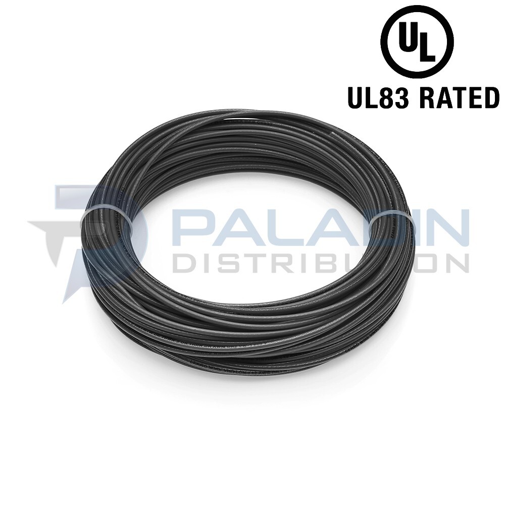 #10 AWG Gauge 600V THHN Stranded Copper Wire UL Listed - Black 50FT gallery