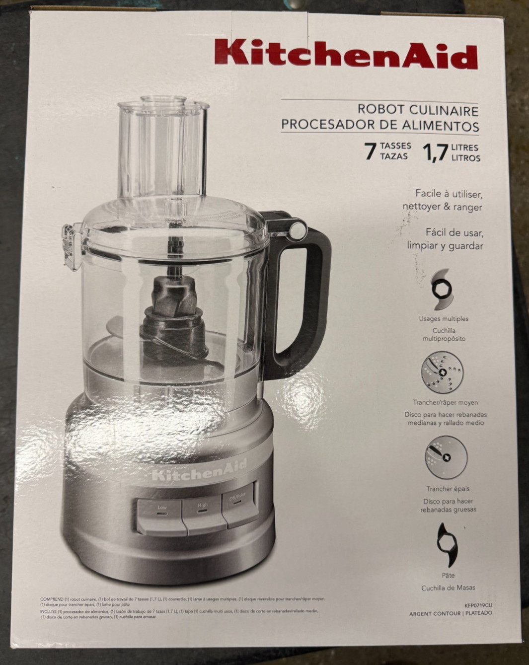 KitchenAid 7-Cup Food Processor Model # KFP0719CU BRAND NEW FACTORY SEALED!!!!!! gallery