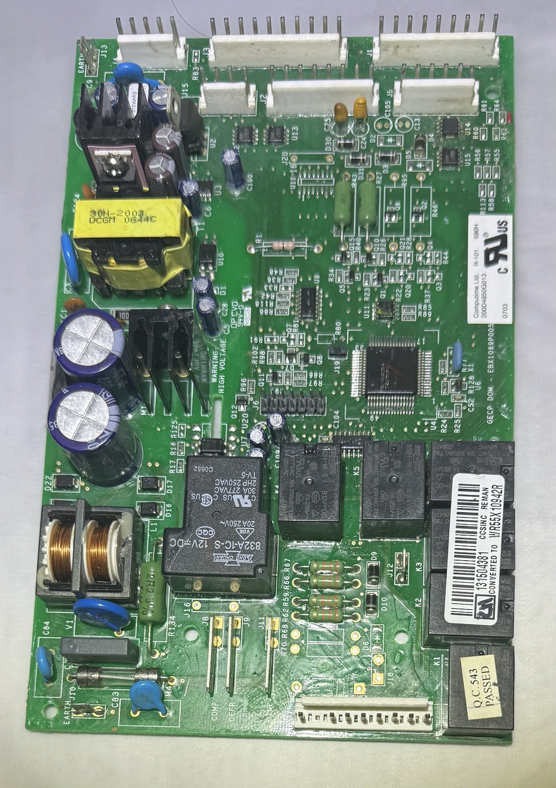 GE Refrigerator Main Control Board - Part Number WR55X10942R-200D4850G022 gallery