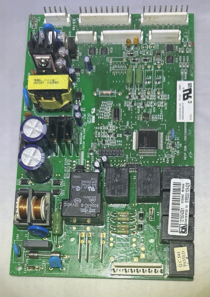 GE Refrigerator Main Control Board - Part Number WR55X10942R-200D4850G022