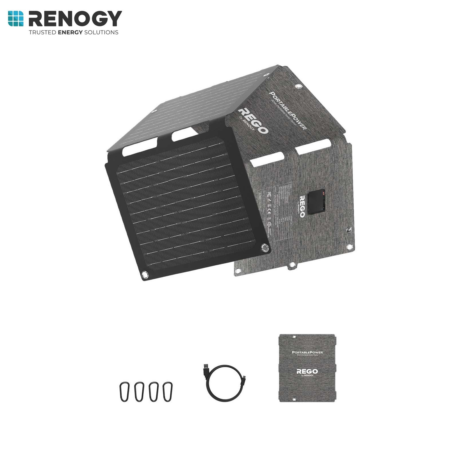 Renogy E.FLEX-SE 30W PRO Portable Solar Panel Fast Charging For iPhone iPad gallery