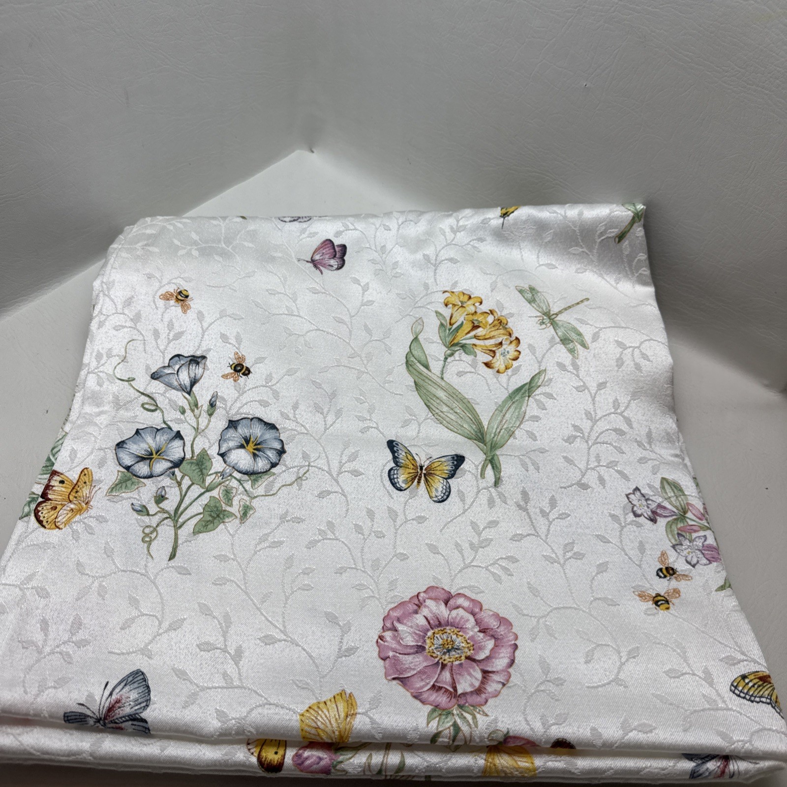 Lenox Butterfly Meadow Fabric Shower Curtain Floral 64"x72" Cottagecore Spring gallery