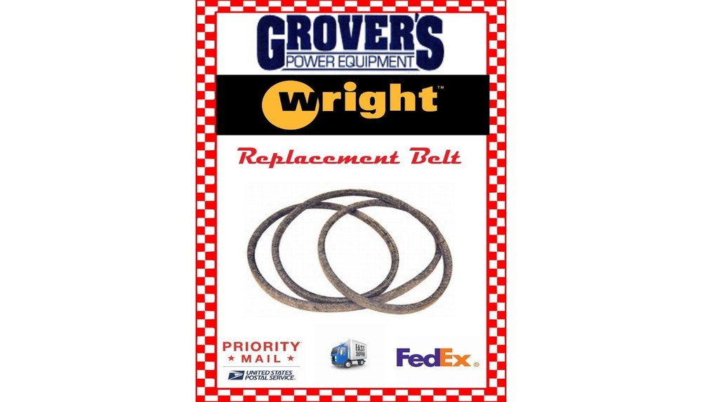 Wright Stander X Replacement Hydro Belt 71460176 Made with Kevlar! Made in USA!