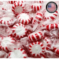 Peppermint Starlight Mints Hard Candy Bulk Pack 2 Pounds About 180 Count
