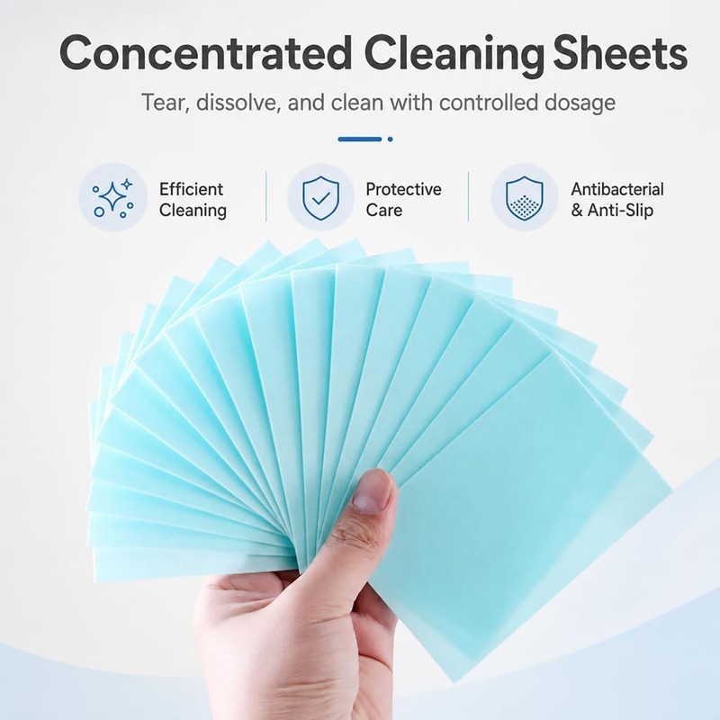 100-500 X Multi-Effect Floor Clean Tablets, Water-Soluble Floor Cleaning Sheets gallery