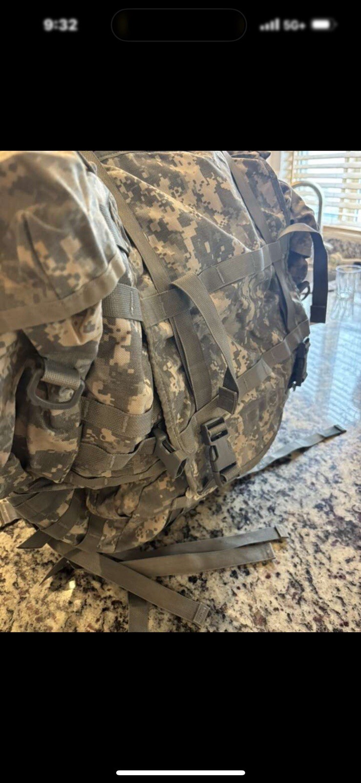 US Military Large Field Backpack With Universal Camouflage Pattern  5