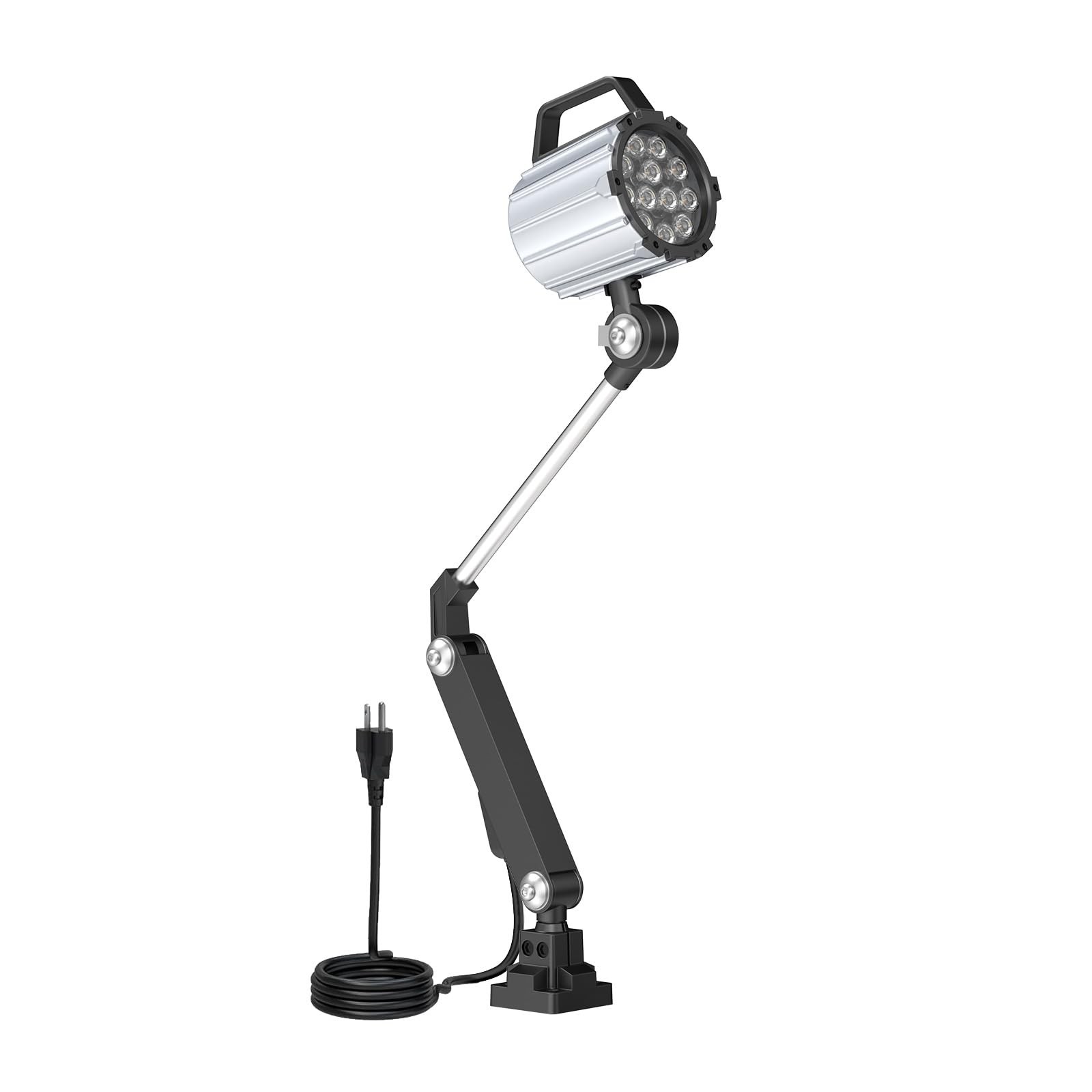 Articulating Led Work Light, 18W Machine Lights, 1800 Lumens Flexible Wood La... gallery