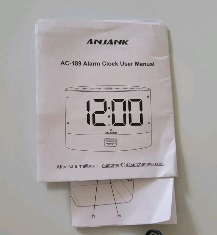 ANJANK Extra Loud Alarm Clock for Heavy Sleepers, Wireless Bed Shaker, Vibrating gallery