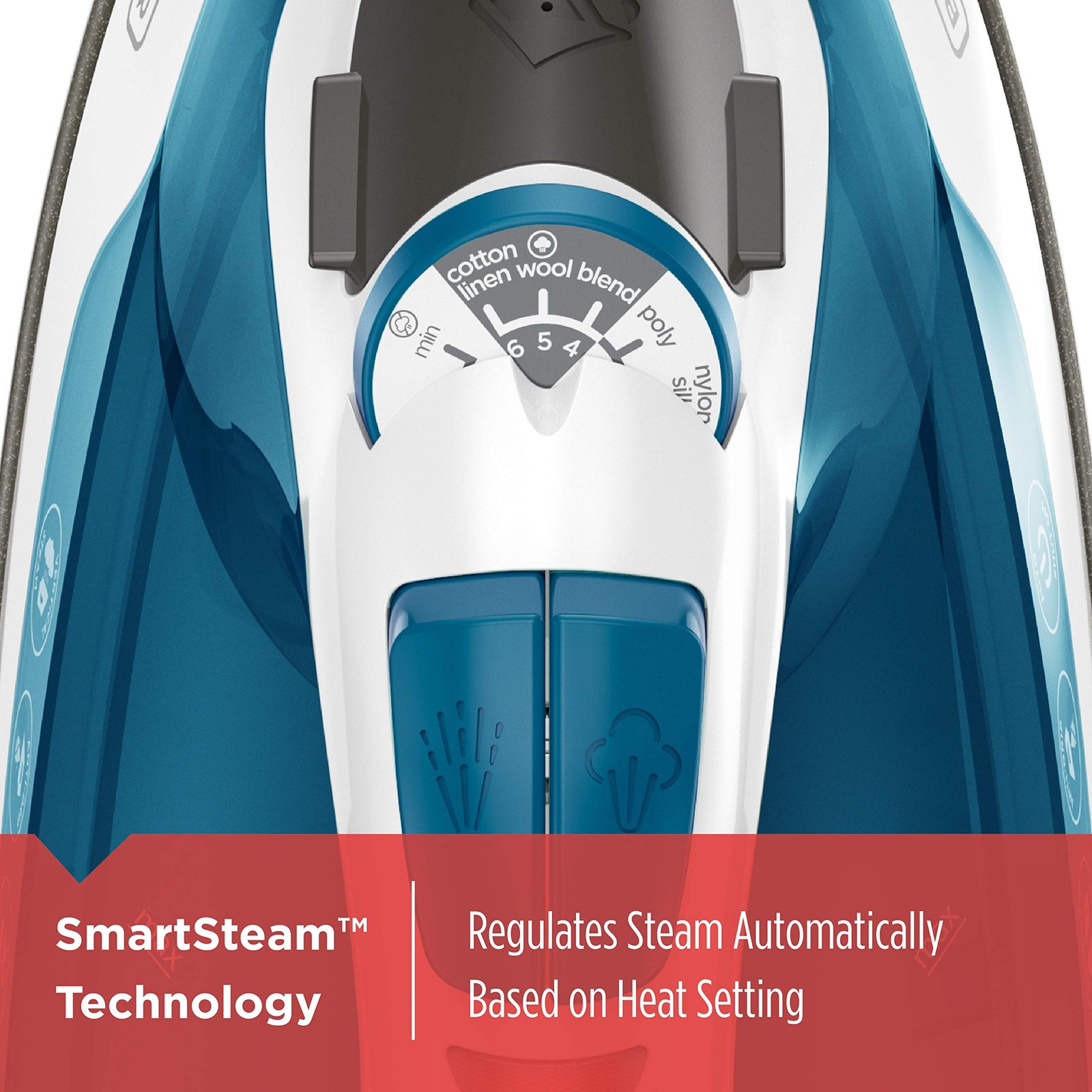 BLACK+DECKER Easy Steam Compact Iron, IR06V, Dual Position Cord, TrueGlide gallery