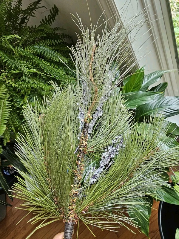 Artificial Pine Iced Twig Branch gallery