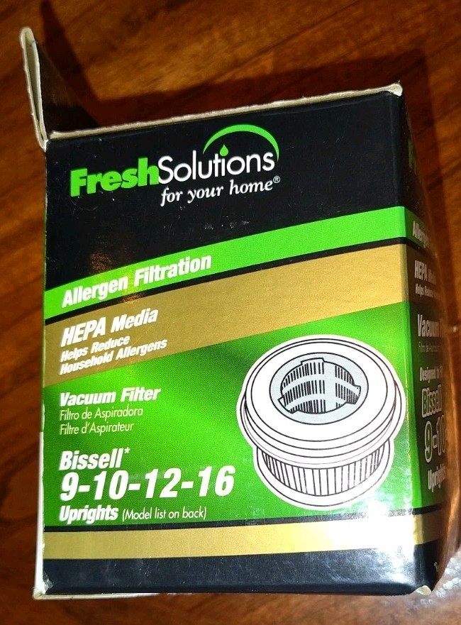 Fresh Solutions Vacuum Filter HEPA Media Allergen Bissell 9 10 12 16 Upright t62 gallery