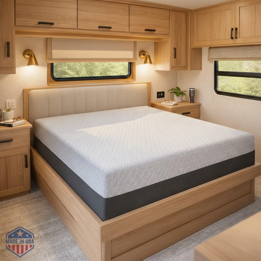 Celestial Sleep 8 Inch RV Short Queen Mattress, Made in the USA, Certipur-Us®, O gallery