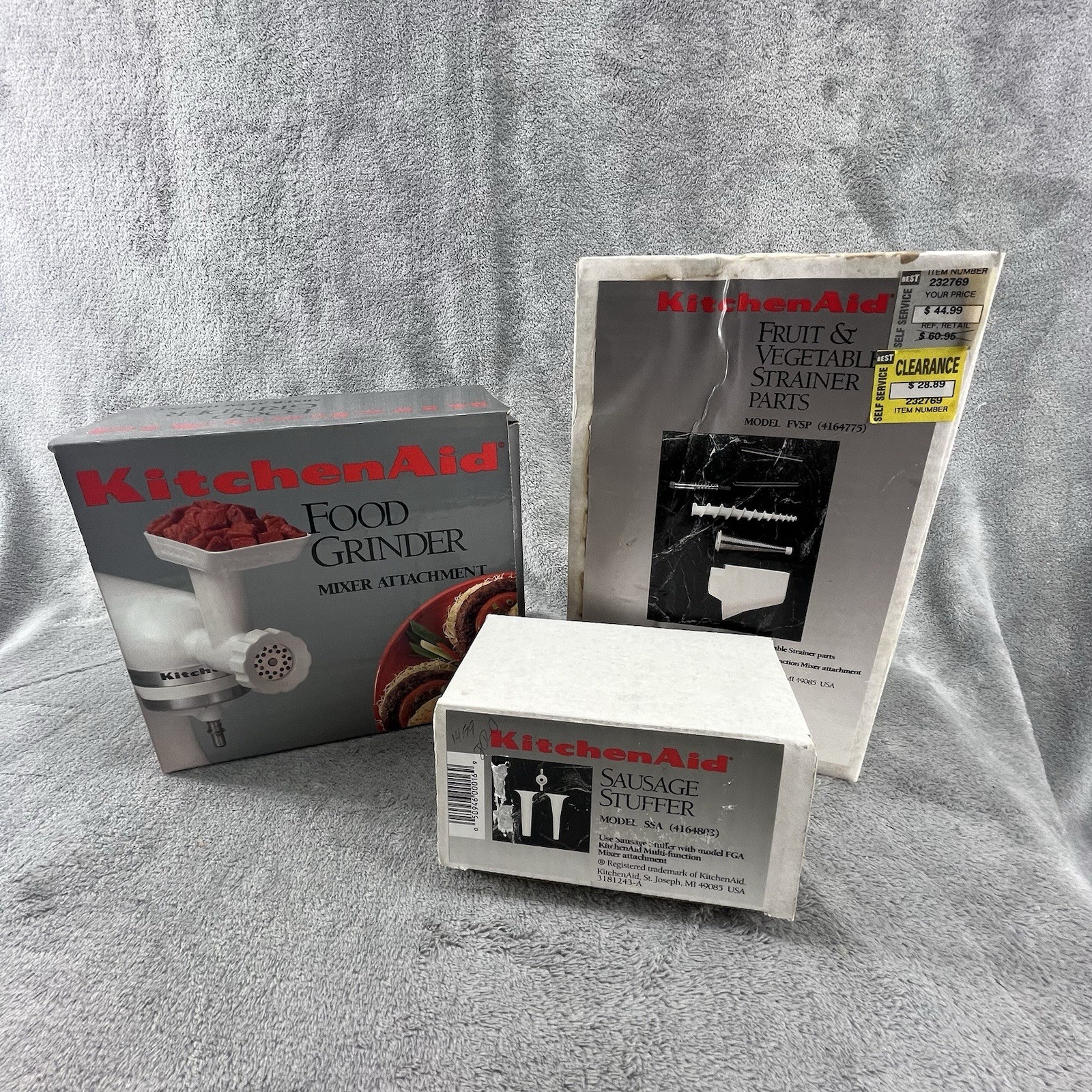 KitchenAid Food Grinder Meat Grinder Sausage Tube Fruit Veg Strainer w/ Box gallery