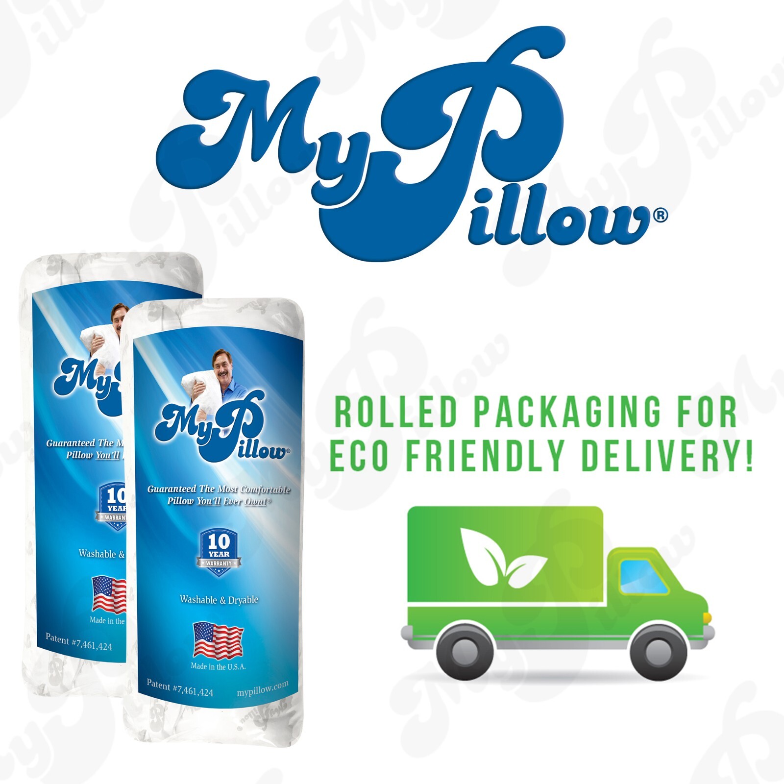 MyPillow Classic Standard Bed Pillow, Medium Support (Pack of 2) gallery