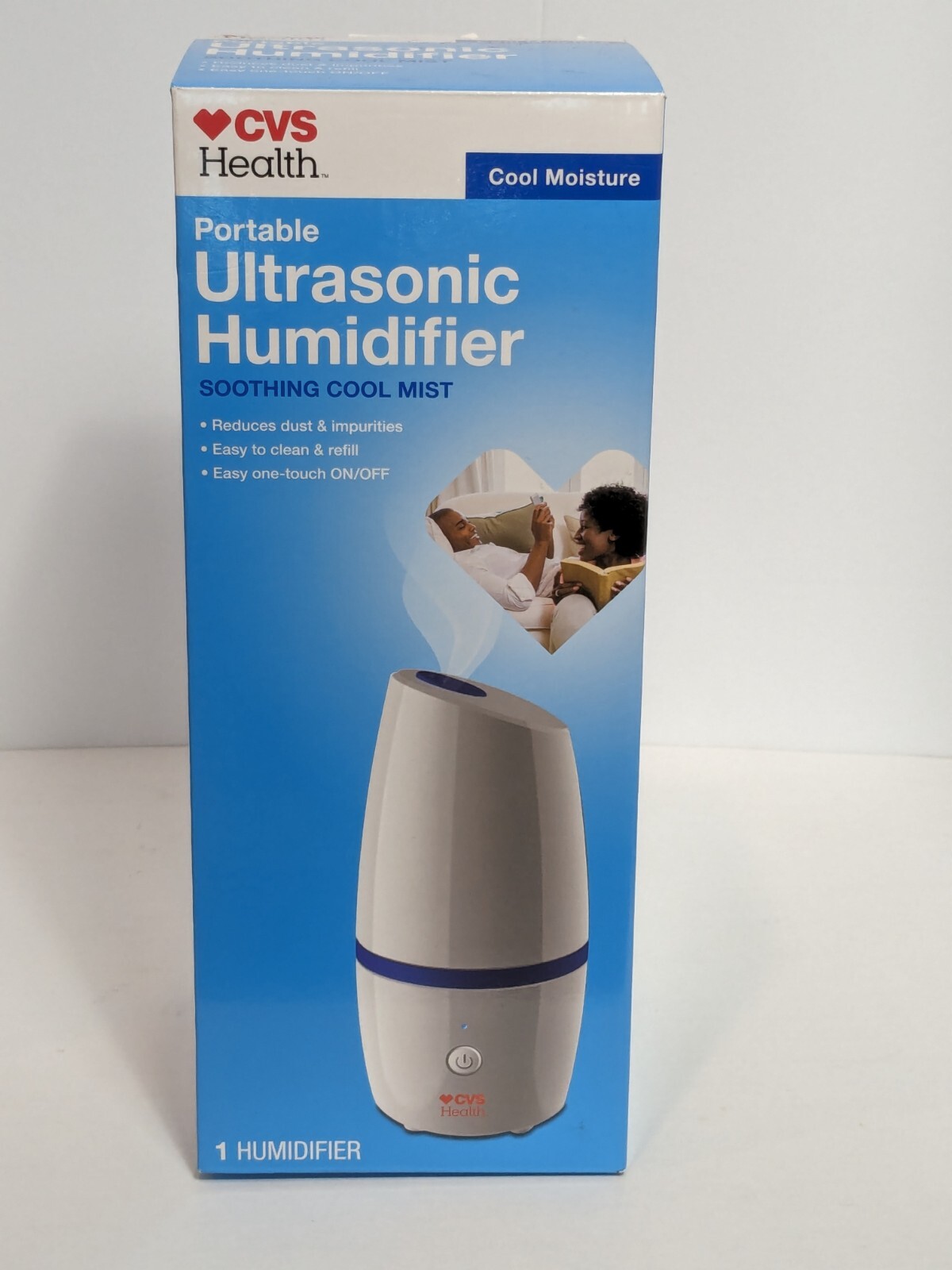 CVS Portable Ultrasonic Humidifier Cool Mist - TRAVEL SIZE! Allergies, Cold,Flu gallery