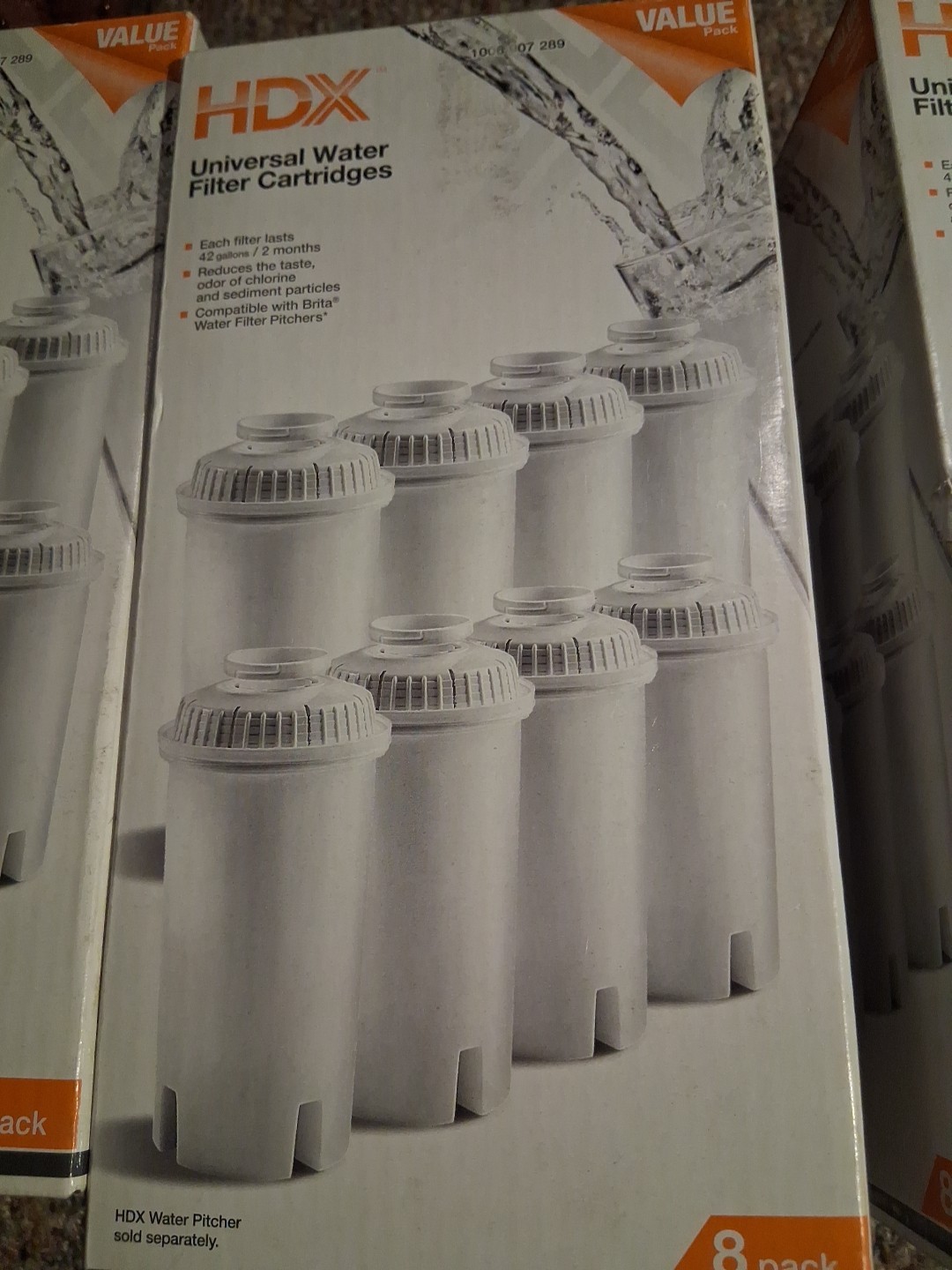 3-HDX Water Pitcher Replacement Water Filter Cartridges, BPA Free (8-Pack) 24 Pc gallery
