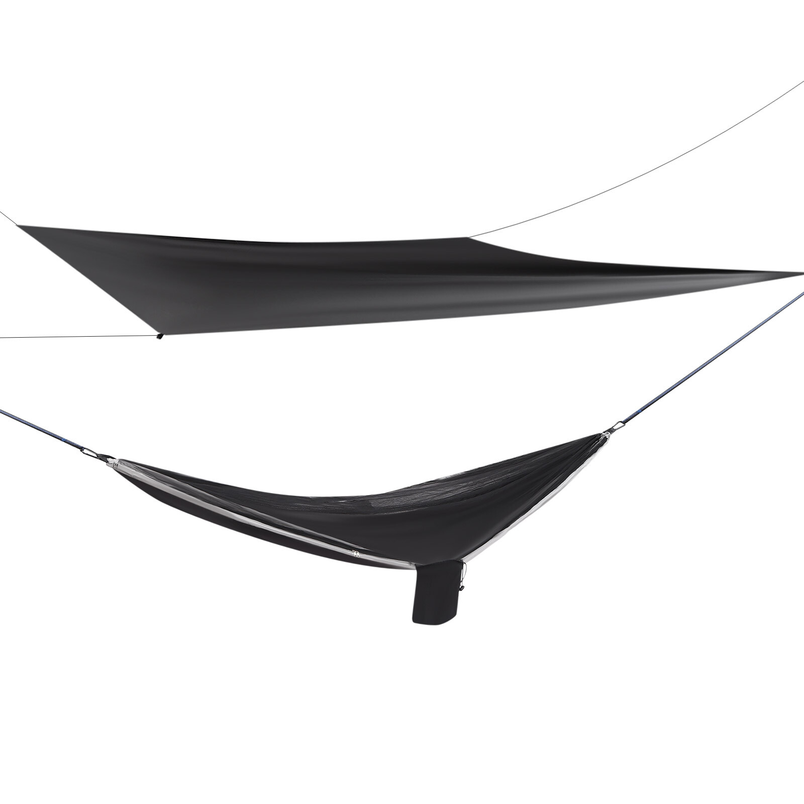 Waterproof 10FT Camping Hammock with Tarp, Perfect for Hiking Adventures gallery