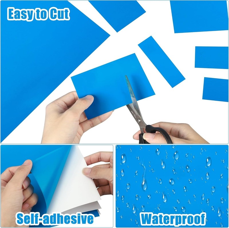 Extra Large Pool Liner Repair Patch 4x3Ft Self-Adhesive Vinyl Pool Patch Repa... gallery
