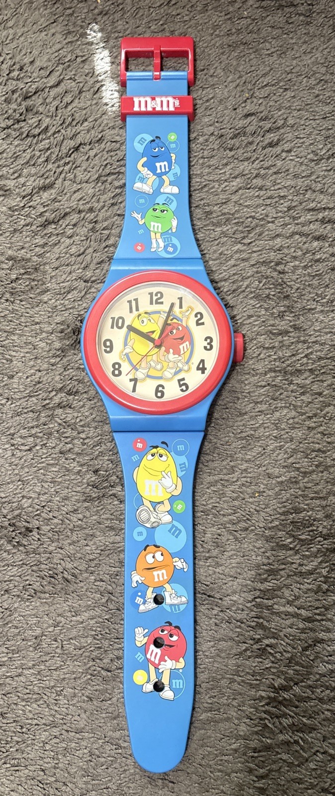 DEFECTIVE Vintage MMs 3 Foot Watch Wall Clock Officially Licensed Colle G3D gallery
