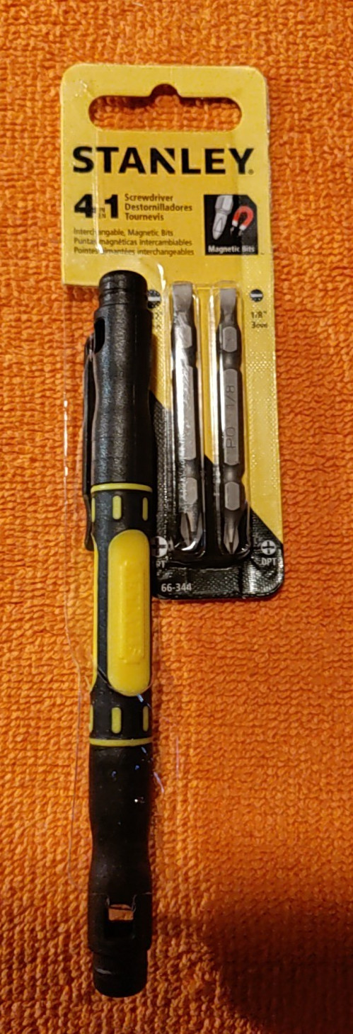 NEW Pair Stanley 39-130 PowerLock Keychain Tape Rule & Screwdriver 4 in 1,66-344 gallery