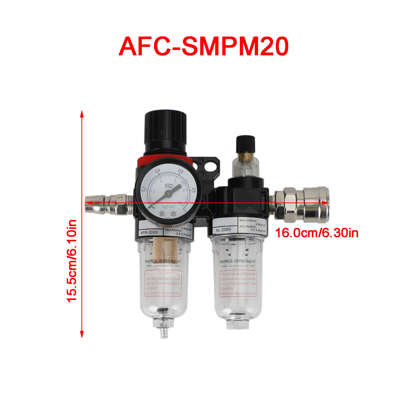 Air Compressor Oil Water Separator Filter Regulator Trap For AFR2000 AL2000 gallery