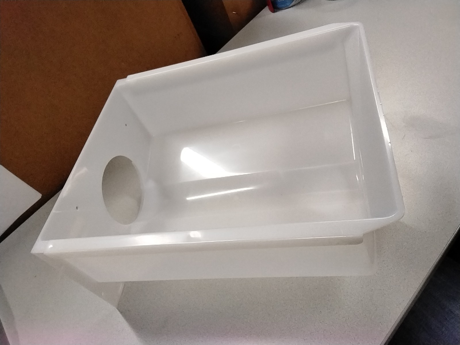 WPW10670845 Refrigerator Ice Bucket Container Whirlpool Refrigerator White New gallery
