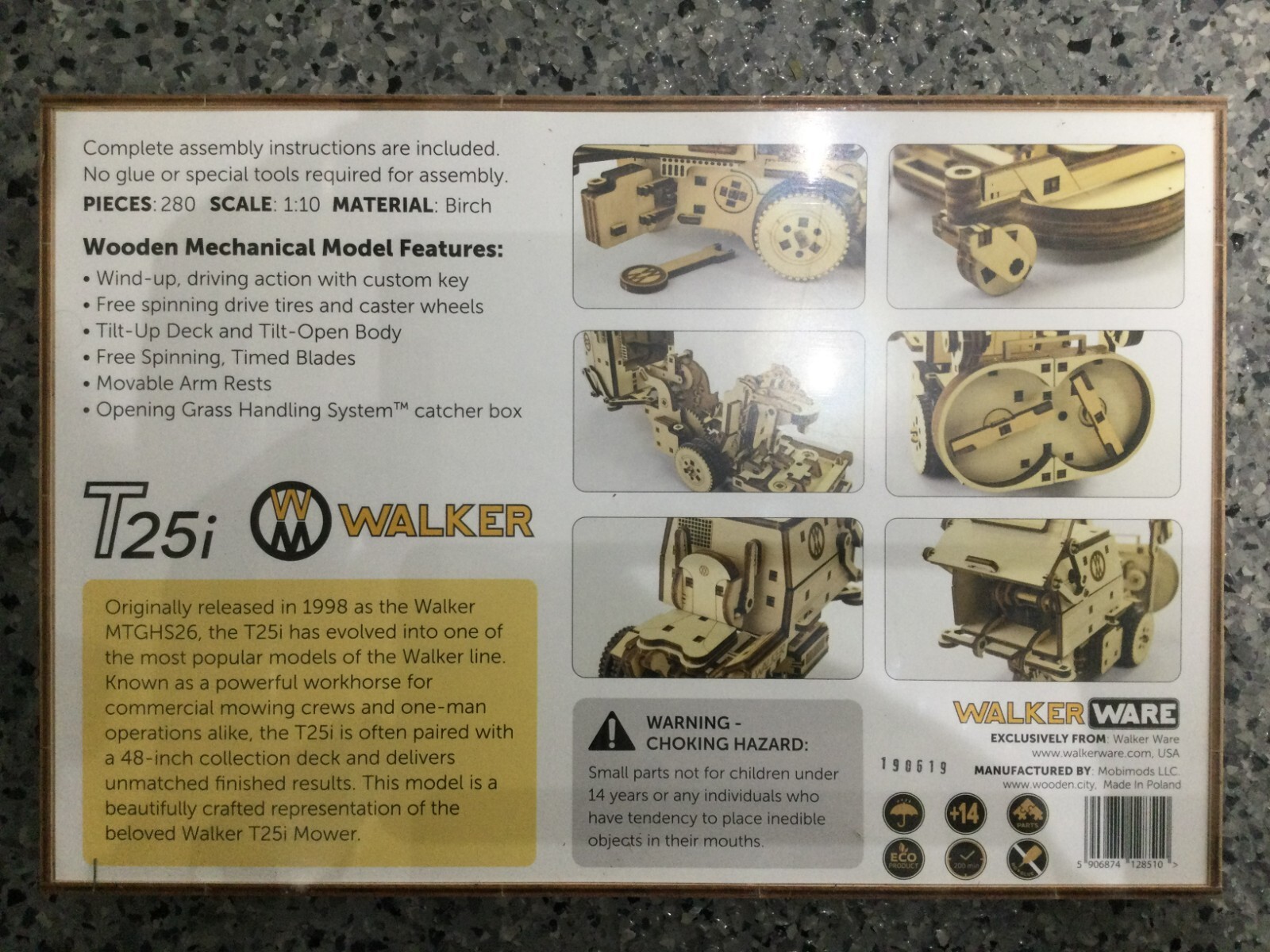 Walker Walker Wooden Mower Model - Some Assembly Required! / TOY Wooden Mower gallery