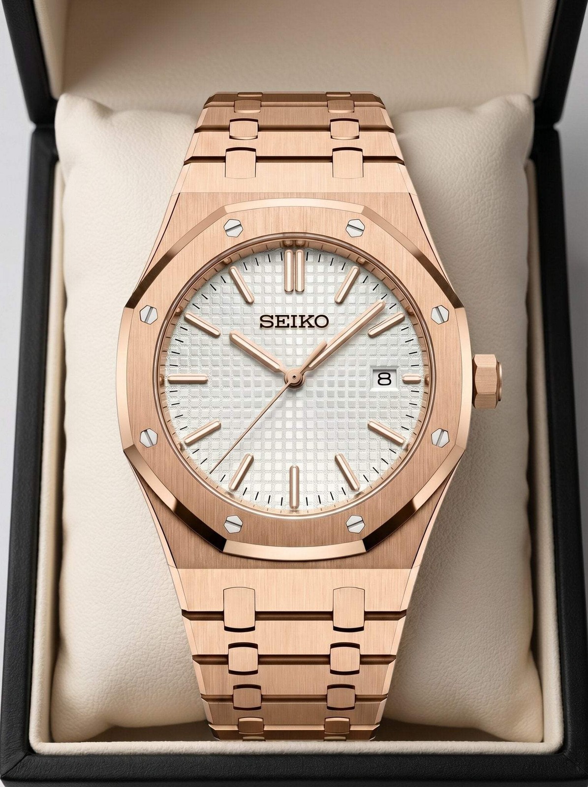 Oak Mod – Rose Gold · White Dial – 41mm – Automatic gallery