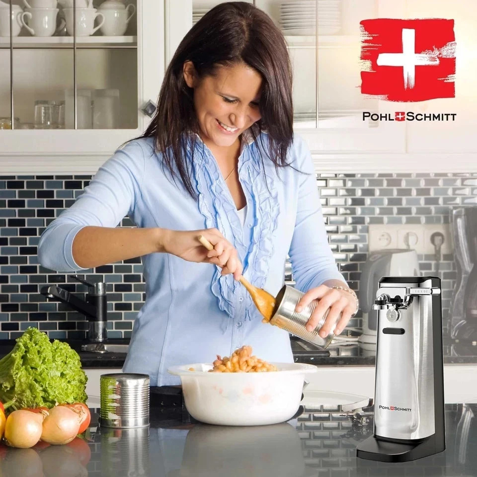 Electric Commercial Can Opener Automatic Smooth Edge Under Cabinet Heavy Duty gallery