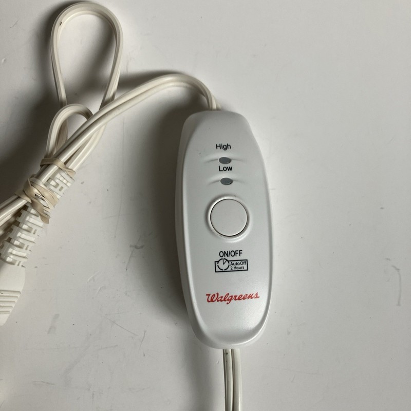 Original Walgreens Electric Blanket Pad Controller Remote Control WHITE MHP813S gallery