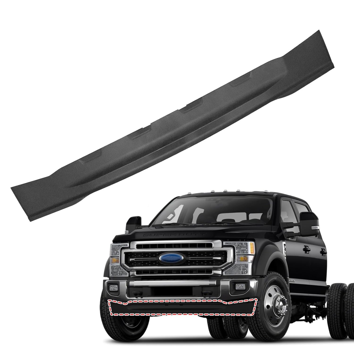 FEXON 7.25” Tall Front Lower Deflector Valance Panel Compatible with 2020-2022 F gallery