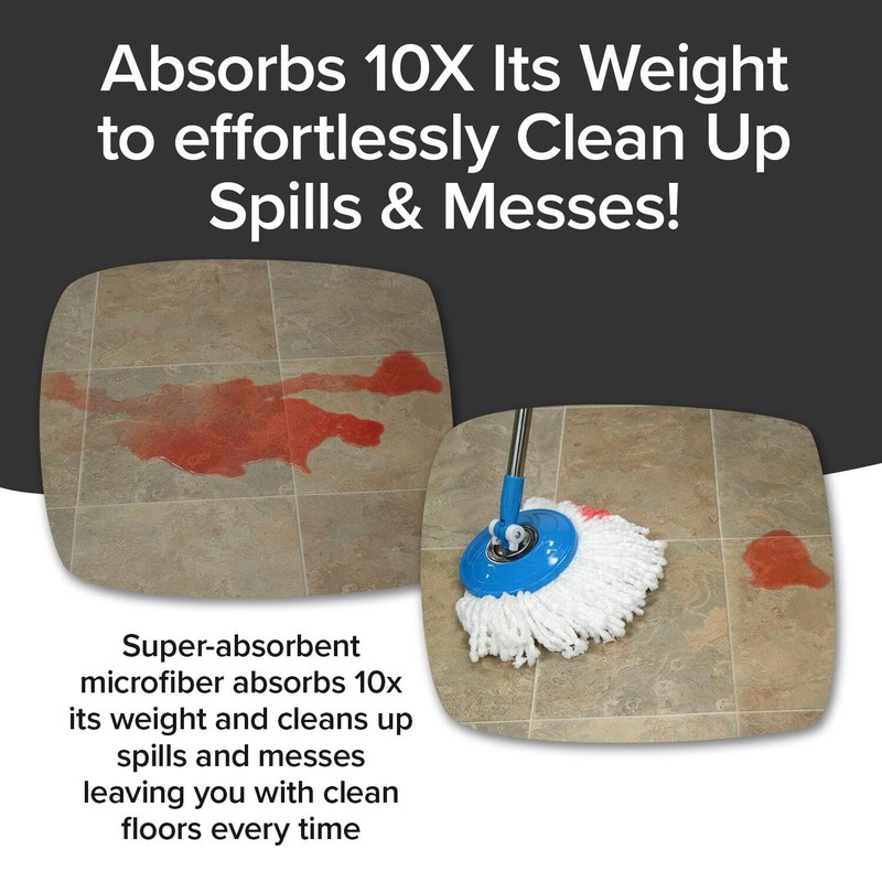 Hurricane Spin Mop Home Cleaning System by BulbHead, Floor Mop with Bucket gallery