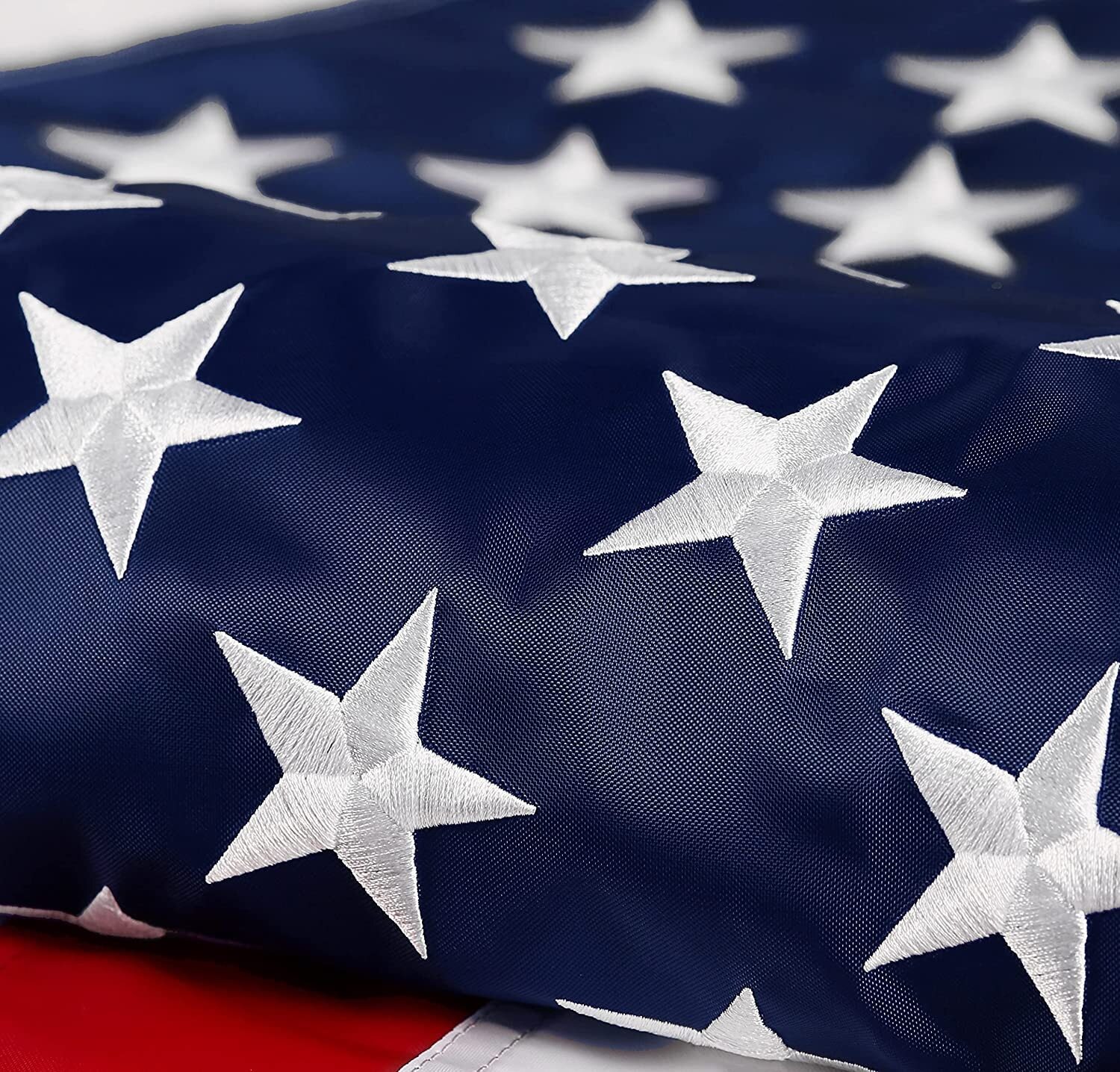 3x5 FT Outdoor Embroidered American Flag Made in USA Luxury Embroidered Star US gallery